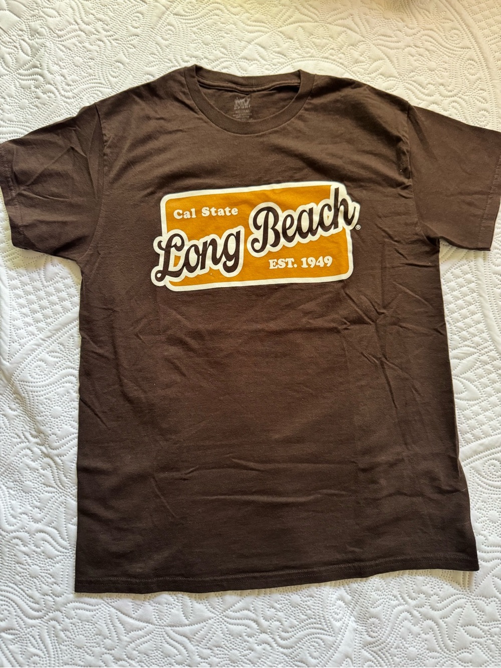 Cal State Long Beach Brown Graphic Tee
